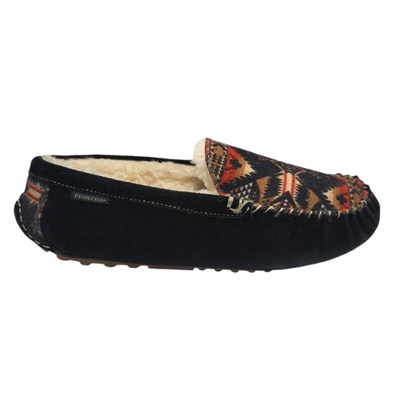 Pendleton Nehalem Genuine Shearling Lined Slippers Aztec Moccasin - Picture 3 of 13